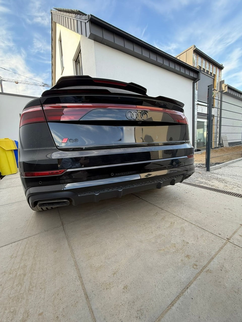 💎RSAUQ8RSPB SPOILER POSTERIORE ALETTONE SUL TETTO ADATTO PER AUDI Q8💎