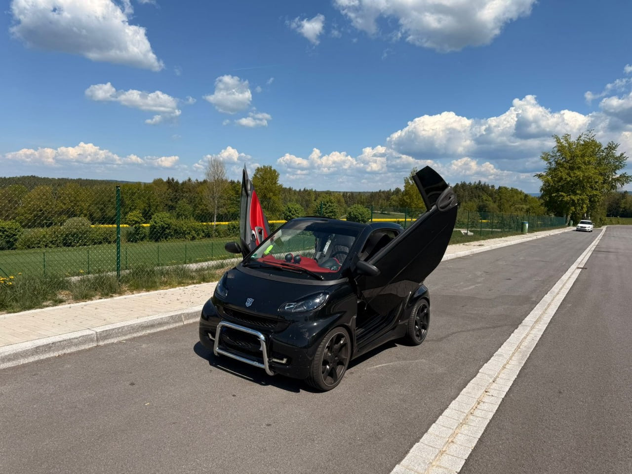 ⭐0836 FARI ANTERIORI ADATTO PER SMART 451 2007-2014 NERI⭐