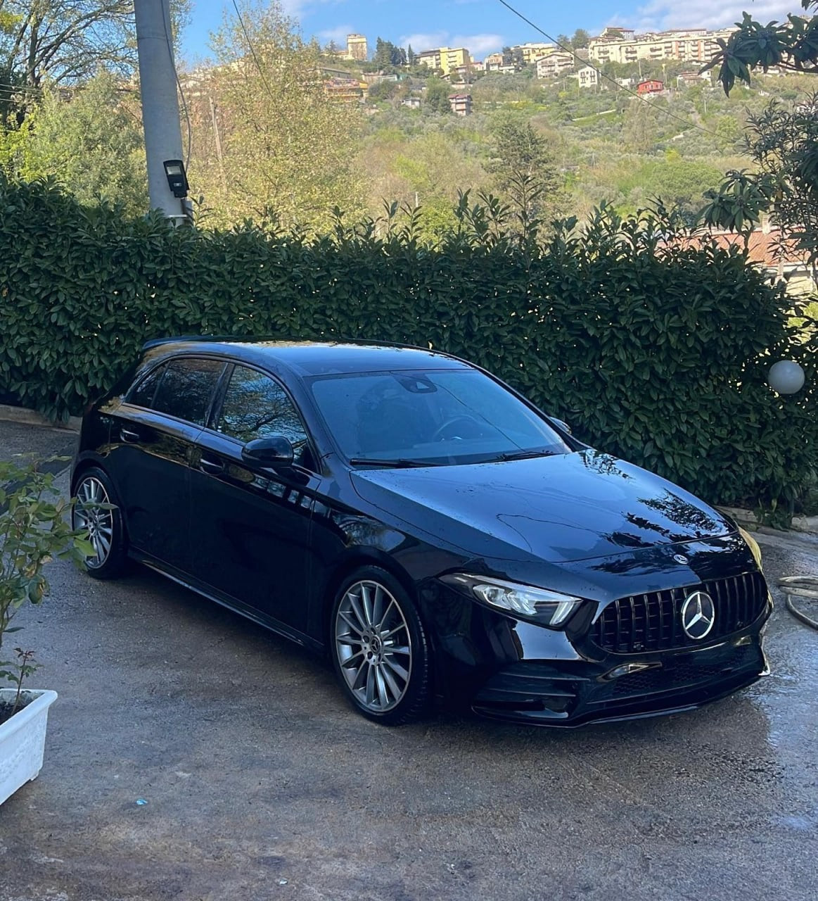 0032🔥GRIGLIA ADATTA PER MERCEDES CLASSE A W177 LOOK GT NERA SENZA CAMERA🔥