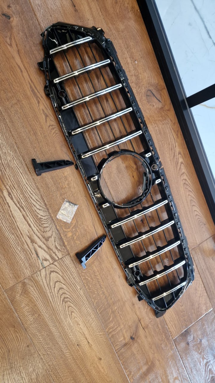 ART.2280 🔥GRIGLIA ADATTO PER MERCEDES CLA W118 2024+ LOOK GT CROMATA🔥