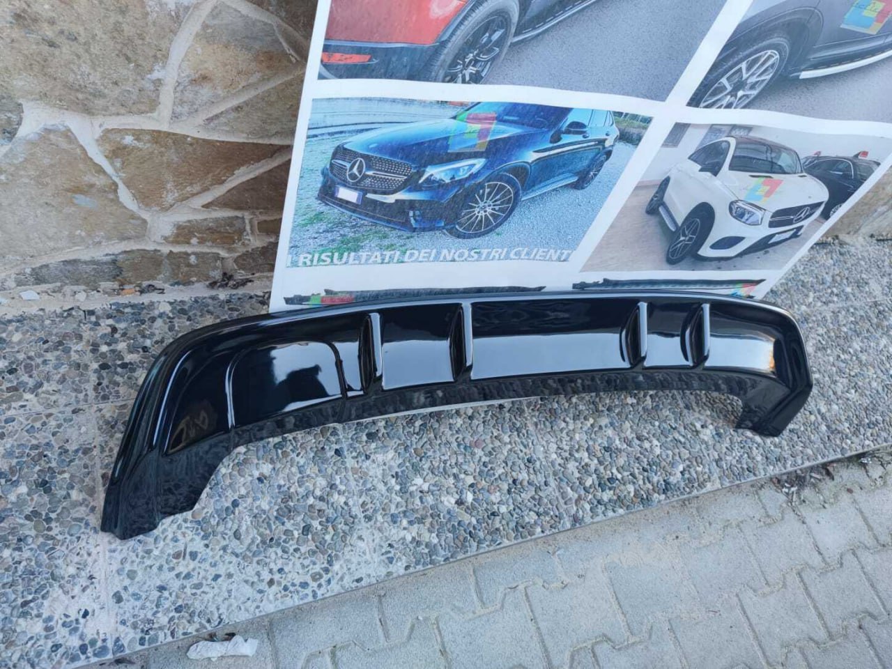 πART. 0117 DIFFUSORE SEAT LEON 5F 2012-2016 NERO LUCIDO π