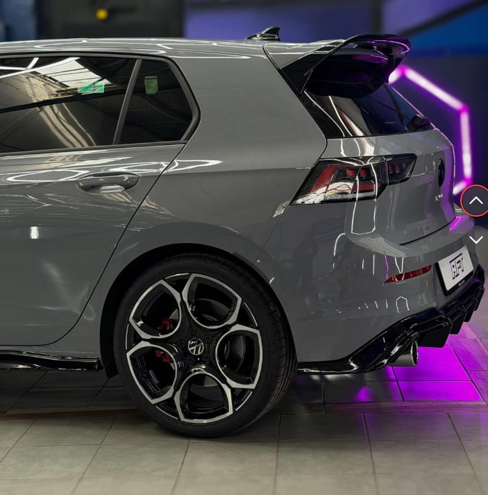 💕ART. 0264 SOTTO MINIGONNE VW GOLF 8 VIII 2019+ LOOK GTI NERO LUCIDO💕