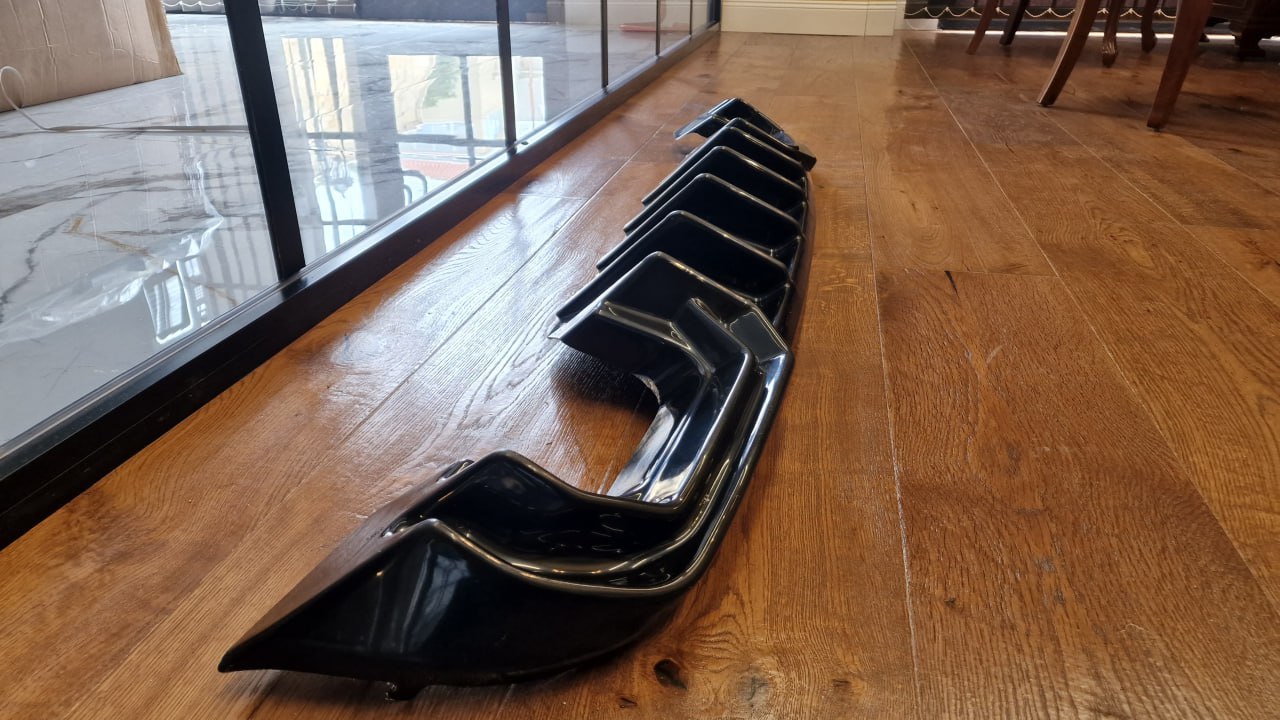 πART.2150 DIFFUSORE AUDI A3 8V 2012-2016 SLINE S3 NERO LUCIDO 2+2 π