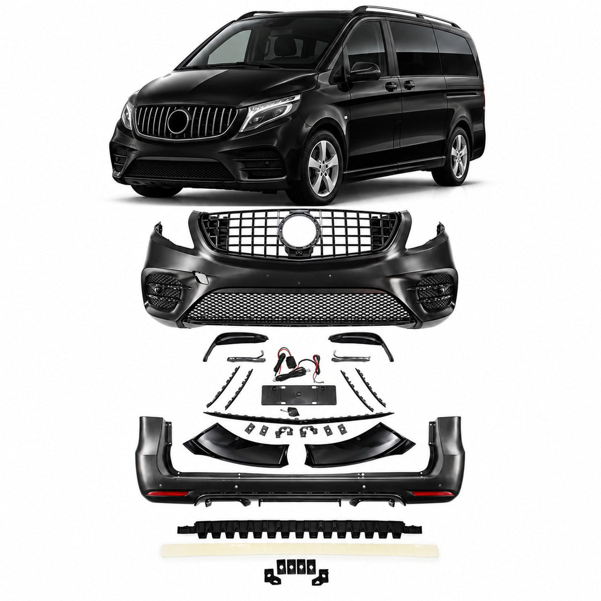 ART.10783 BODYKIT adatto per Mercedes Vito / V-Class (W447) 2014-2020