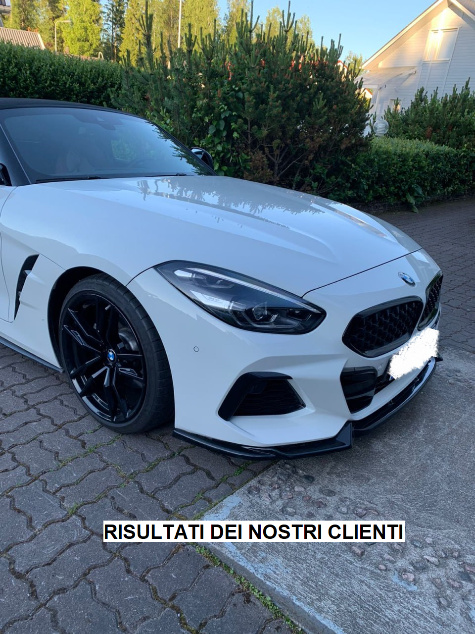 SPLITTER ADATTO PER BMW Z4 G29 2018+ LOOK M NERO LUCIDO DESIGN SPORTIVO