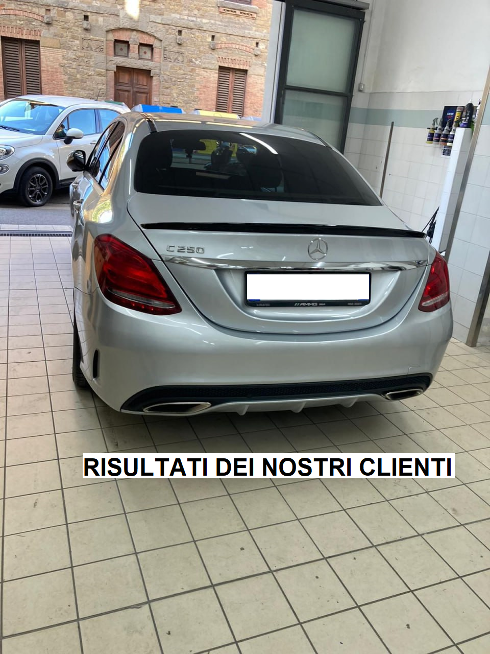 SPOILER BAGAGLIAIO ADATTO PER MERCEDES CLASSE C BERLINA W205 LOOK NERO LUCIDO
