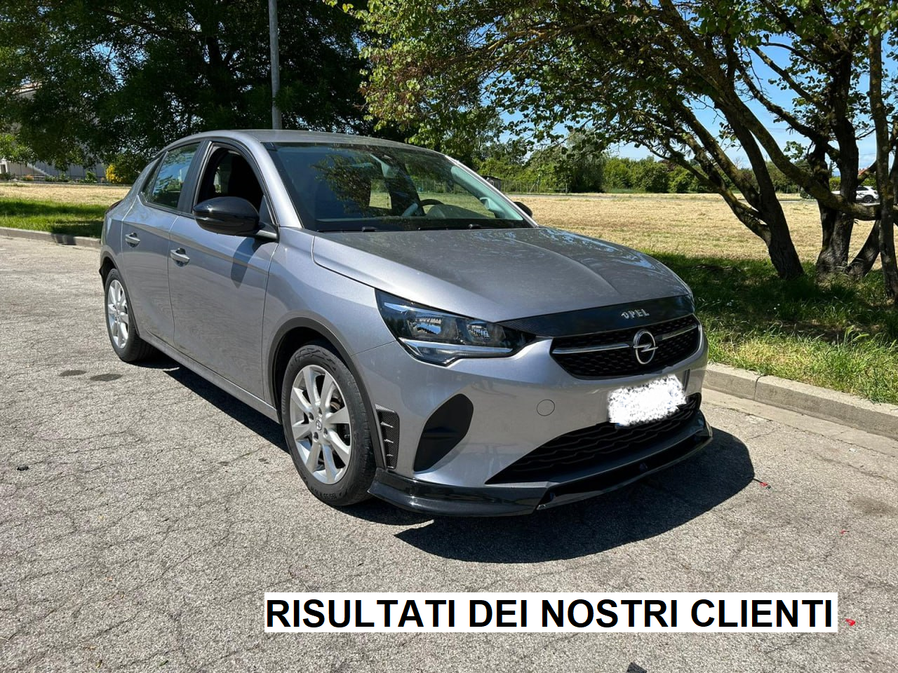 SPLITTER LABBRO OPEL CORSA F 2019+ PARAURTI ANTERIORE INFERIORE ABS NERO LUCIDO