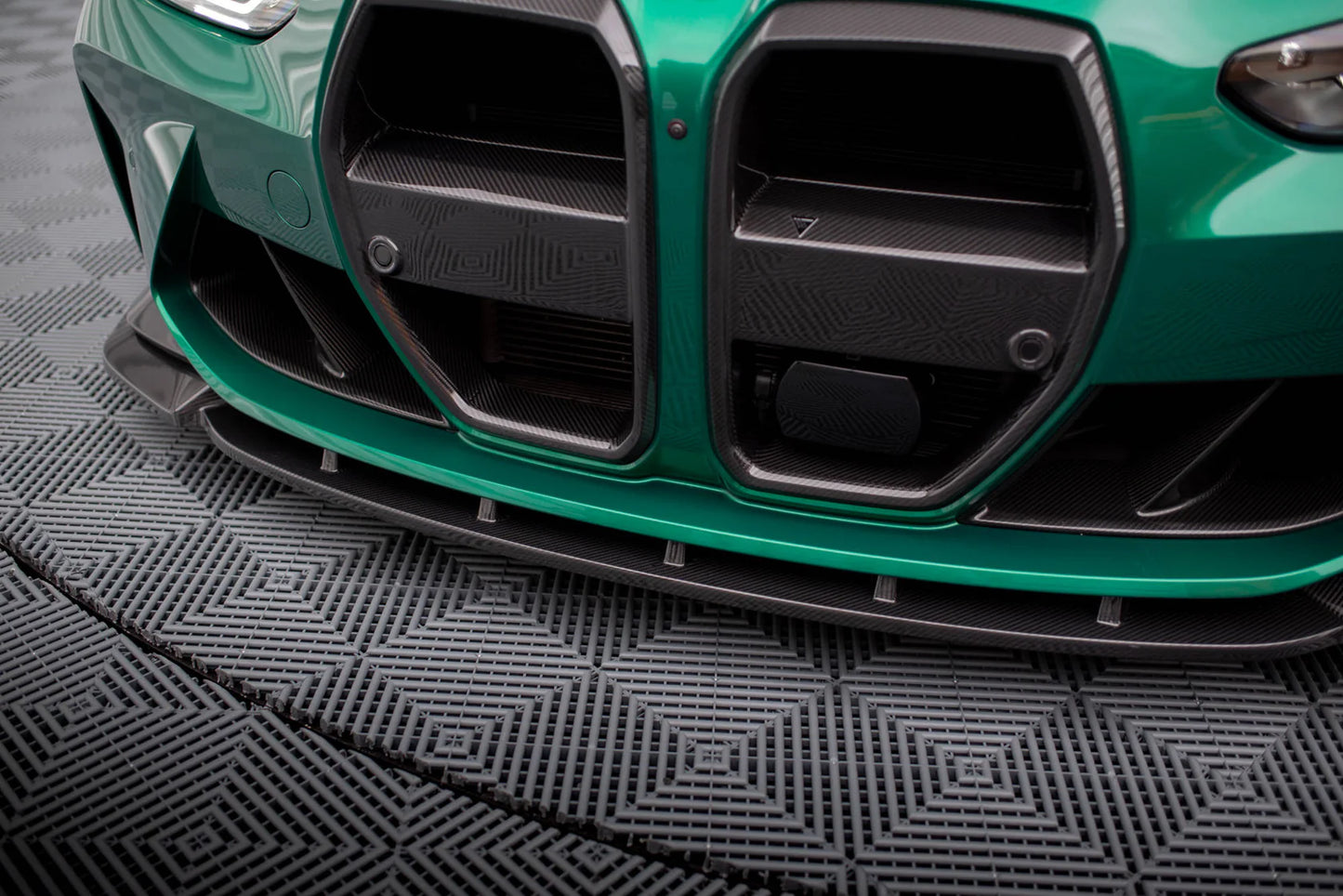 💫ART.9116 Splitter Anteriore in Fibra di Carbonio V.1 per BMW M3 G80 / G81💫
