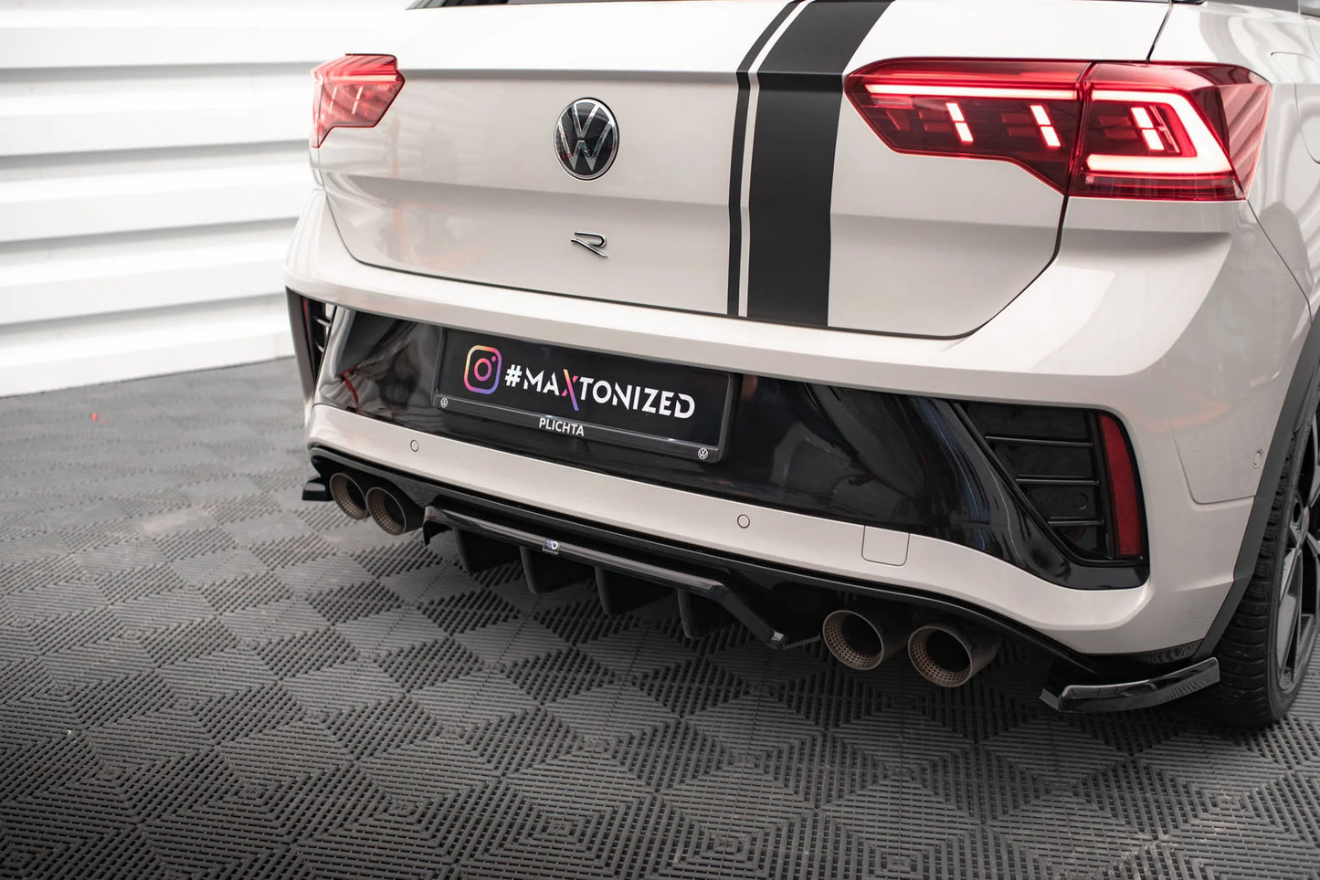 🔥ART.9140 SPLITTER POSTERIORE ADATTO PER VW T-ROC R / R-LINE MK1 FACELIFT🔥