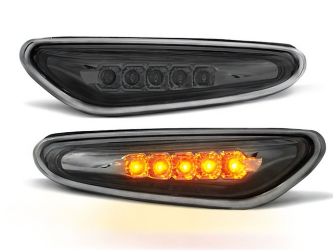 💫 ART.5922 Indicatori laterali LED fumé adatti per BMW E46 09.01–03.05 💫