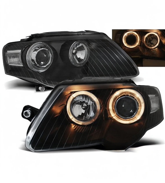 SPLITTER SUITABLE FOR VW GOLF 8 GTI GTD RLINE LOOK GLOSSY BLACK SPORTY DESIGN