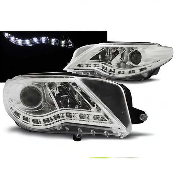 π Fari Anteriori Adatto per VW Passat CC 2008-2012 Daylight LED Cromati π