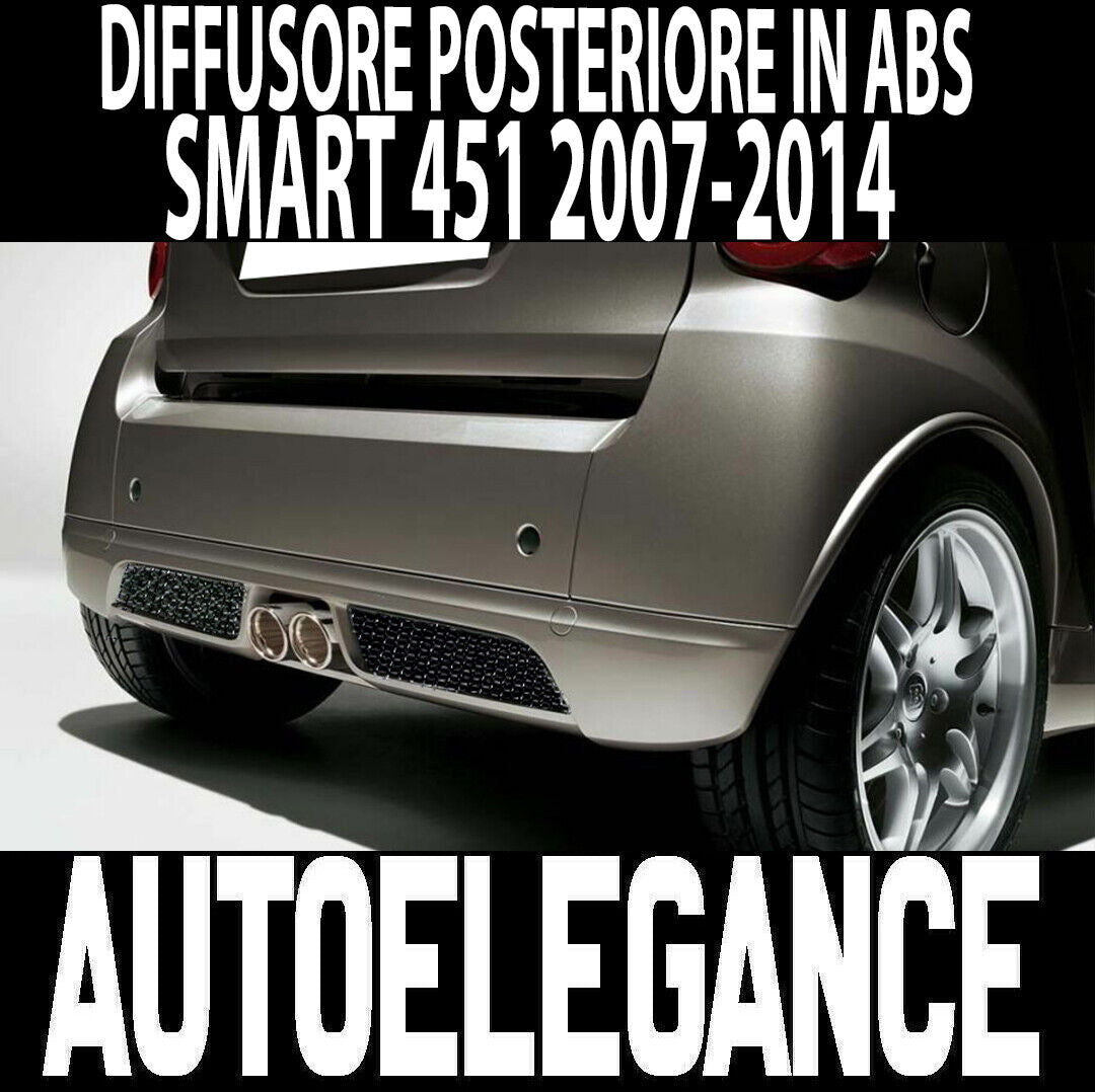 SMART FORTWO 451 2007+ REAR DIFFUSER SPOILER ABS