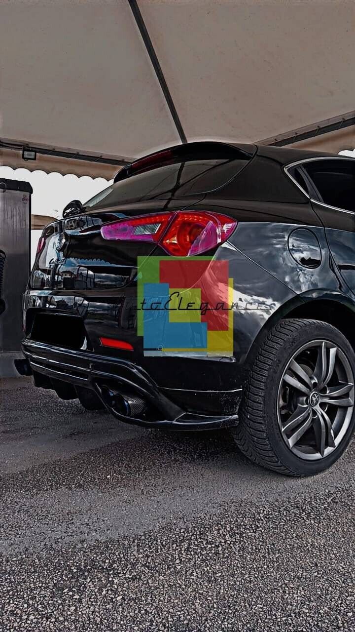 ✨REAR DIFFUSER SUITABLE FOR ALFA ROMEO GIULIETTA GLOSSY BLACK✨