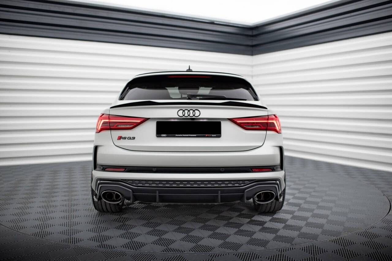 SPOILER BAGAGLIAIO ADATTO PER AUDI Q3 SPORTBACK 2019+ NERO LUCIDO LOOK RSQ3