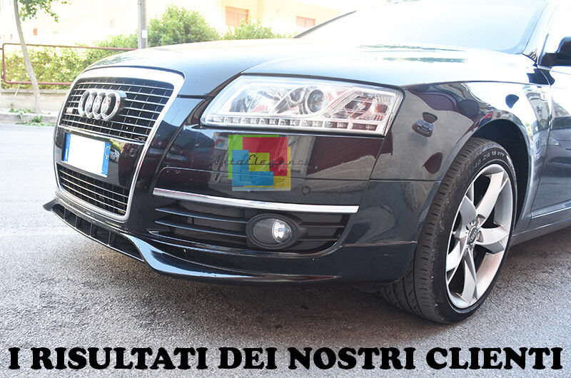 AUDI A6 4F 2004-2008 SPOILER ANTERIORE SOTTO PARAURTI LOOK S-LINE S6