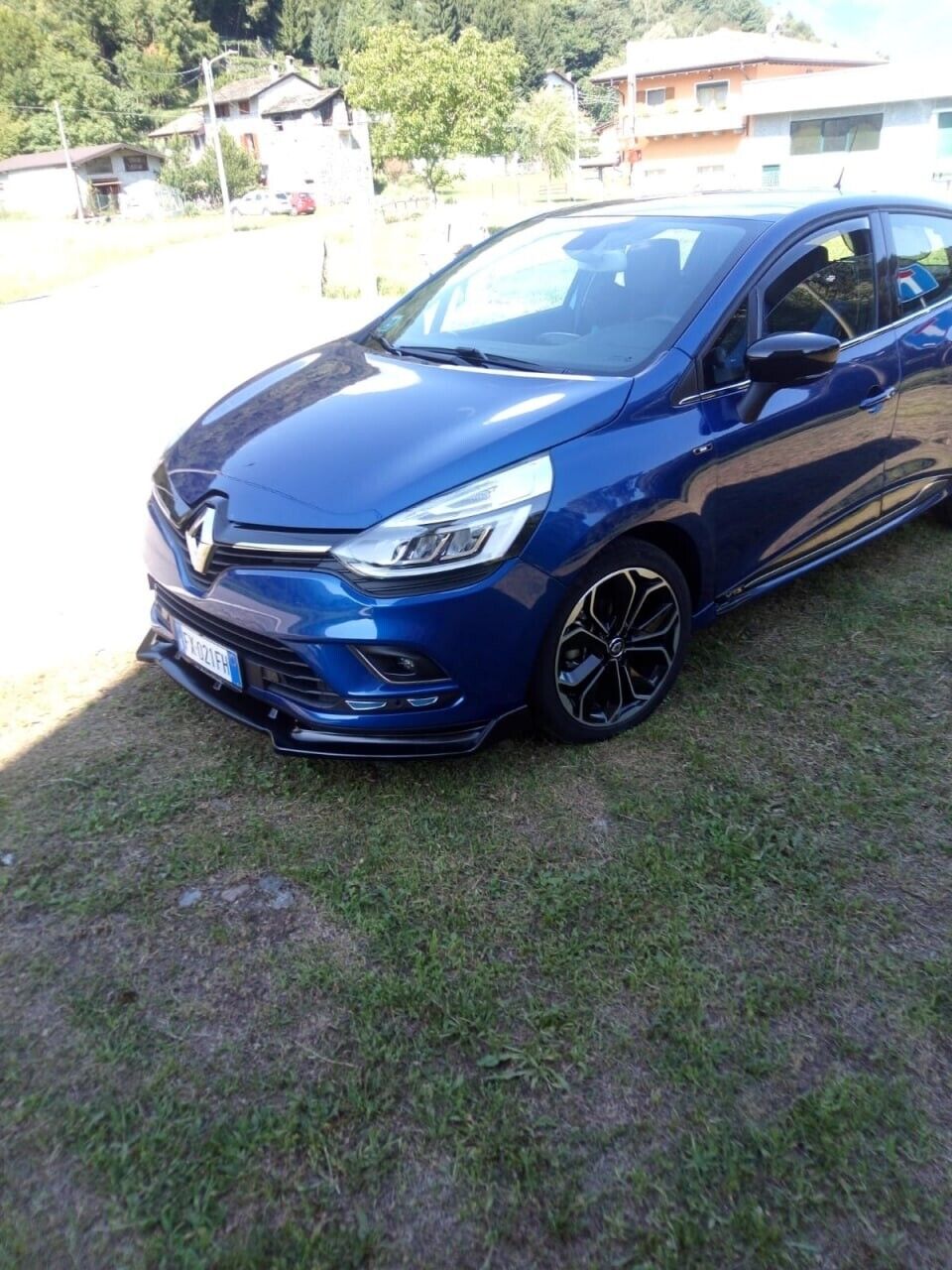 RENAULT CLIO 4 12-18 ABS FRONT BUMPER BLADE SPLITTER RS LOOK BLACK