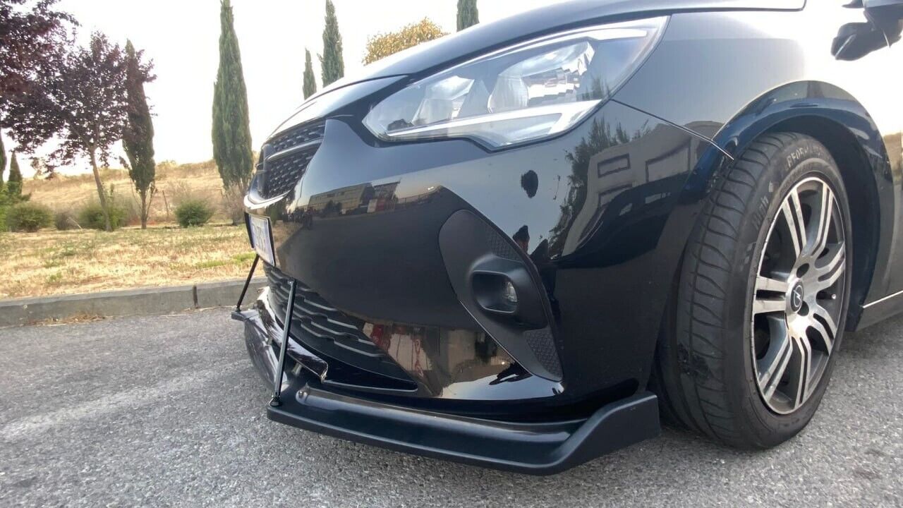 FRONT SPLITTER SUITABLE FOR OPEL CORSA F ABS SPORTY LOOK