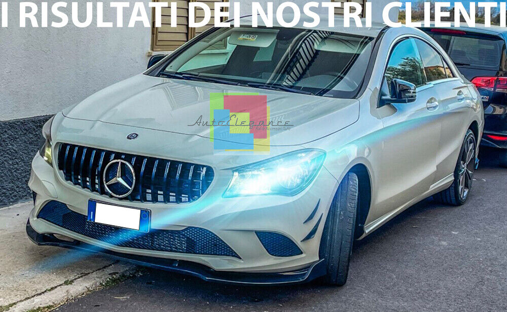 MERCEDES CLA W117 X117 2013-2018 GRIGLIA ANTERIORE AMG PANAMERICANA PROFILI NERI