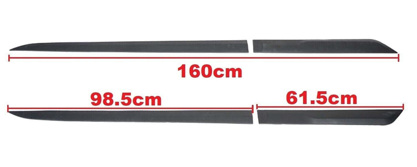 UNIVERSAL 4-PIECE BUMPER SUITABLE FOR OPEL CORSA F MATT BLACK 160CM-,-