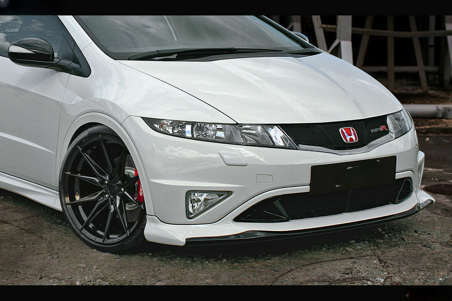 Rear Bumper Spoiler/Diffuser Fit For Honda Civic UFO VIII 2006-2011