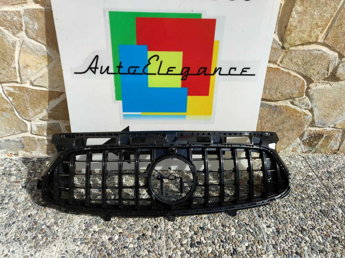 GRILLE FOR MERCEDES GLA H247 2020+ AMG PANAMERICANA FRONT GRILLE BLACK