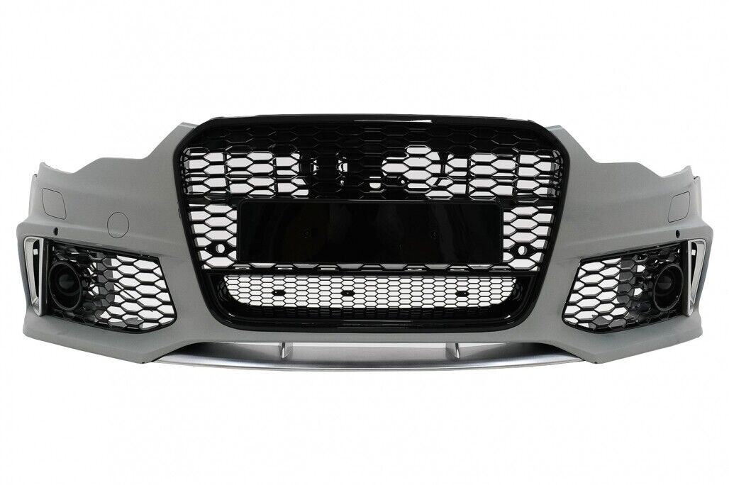 Front Bumper with Center Grille Suitable for Audi A6 C7 4G 2011-2015 RS6