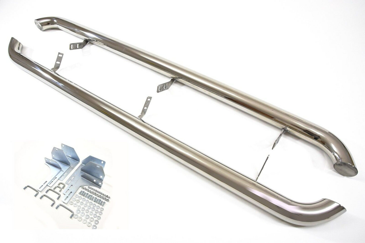 PEDANE LATERALI INOX ADATTO per VW AMAROK 2010 - 2022