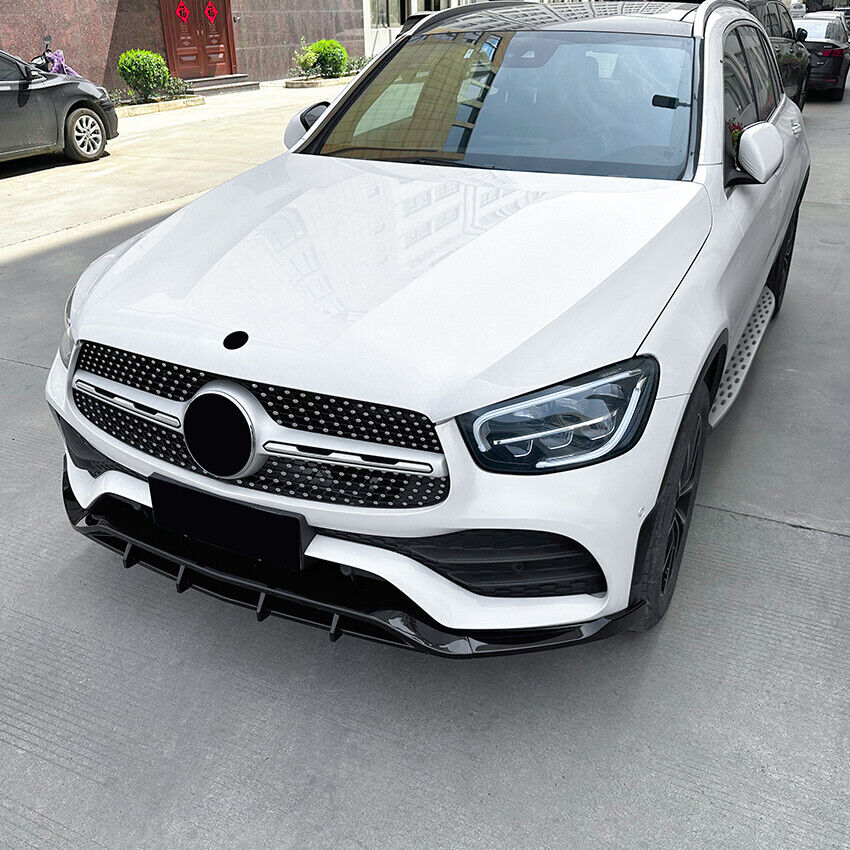 🔥SPLITTER SUITABLE FOR MERCEDES GLC CLASS C253 X253 GLOSSY BLACK🔥