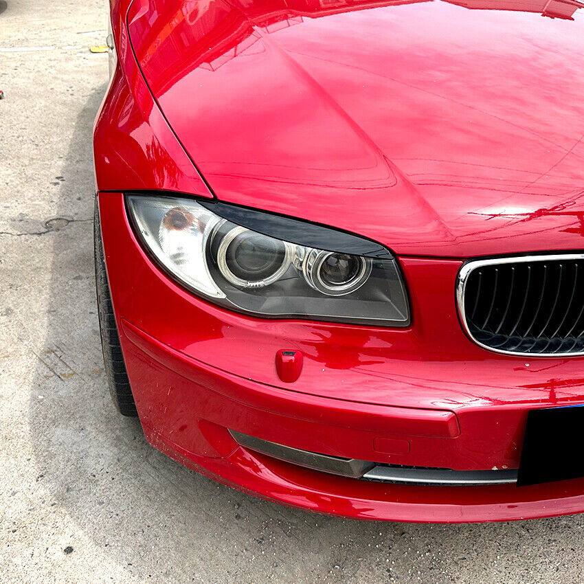 ๐ABS Headlight Eyelids For BMW 1 Series E81 E82 E87 E88 Headlight Black