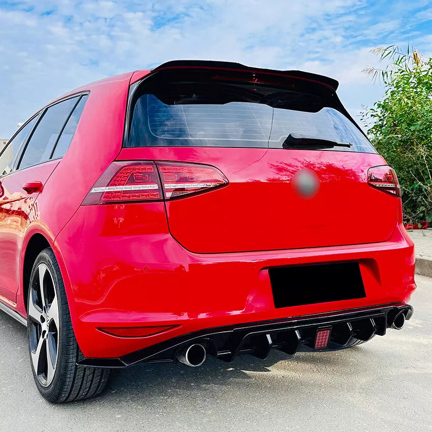 ✨ REAR DIFFUSER SUITABLE FOR VW GOLF MK7 VII WITH PARKING LIGHT✨