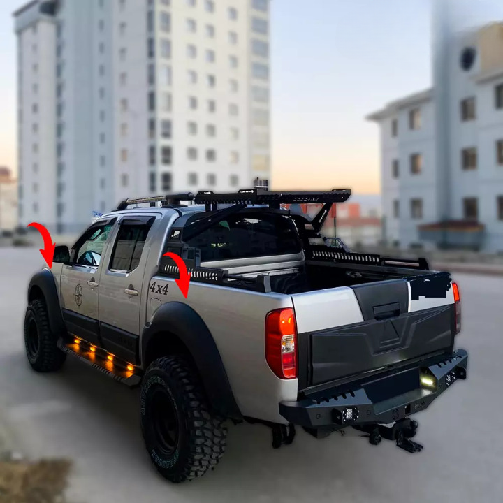 ⭐PROTEZIONI PORTIERE ADATTO PER NISSAN Navara D 40 2010-2014 4 pezzi⭐