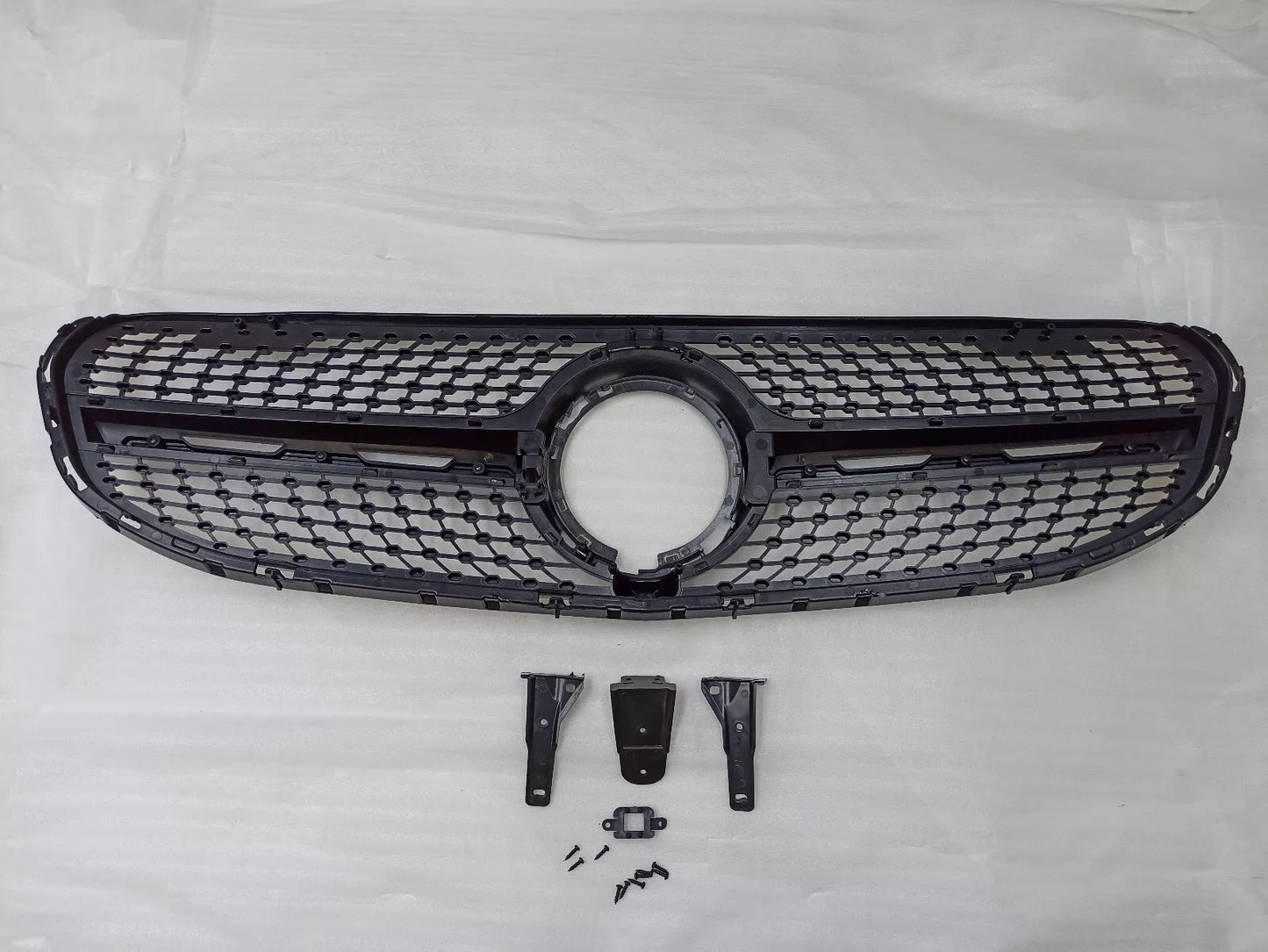 💥Griglia Radiatore Argento Diamond adatto per Mercedes Benz GLC classe X253 💥