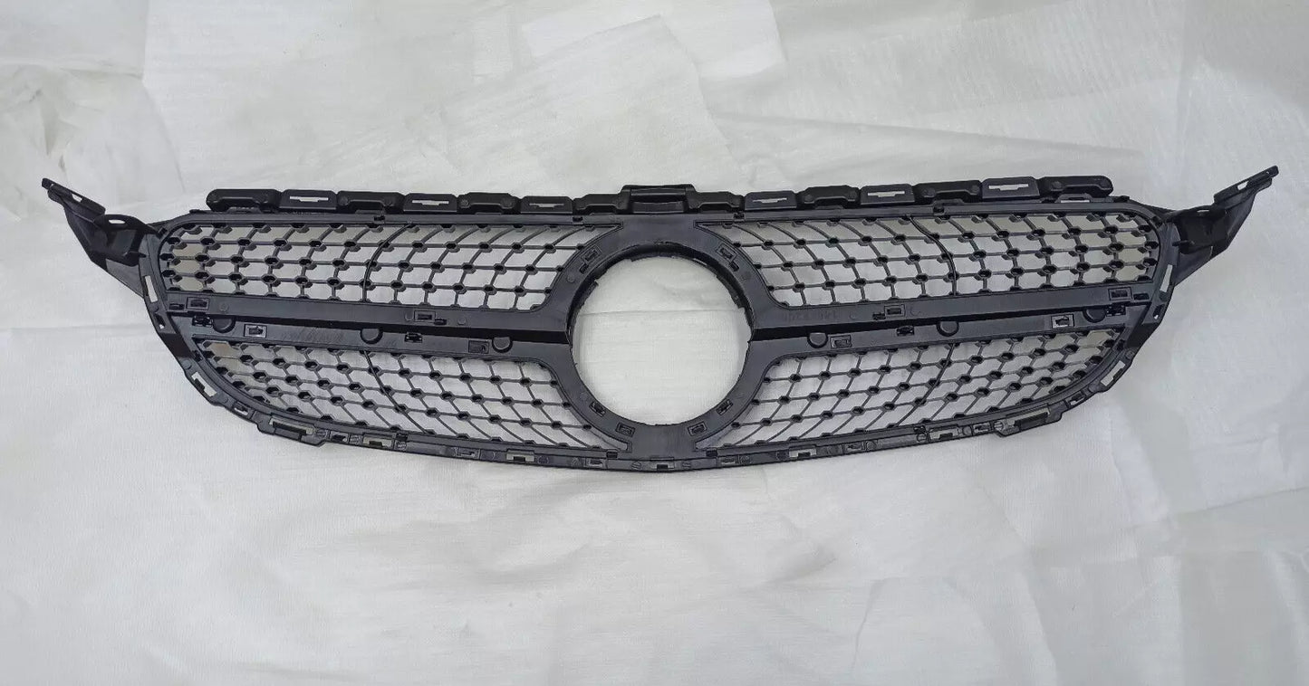 💥GRIGLIA RADIATORE ARGENTODIAMANTE ADATTO PER MercedesBenz Classe CW205 14-18💥