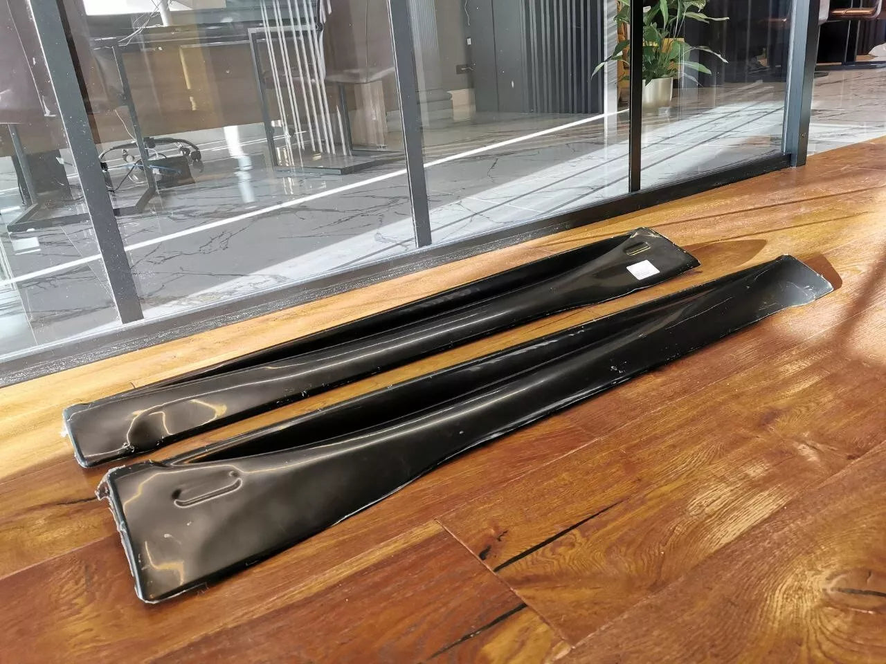 π₯1752 SMART 453 FORTWO ABS BRABUS LOOK GLOSSY BLACK MINI SKIRTS (ECONOMIC)π₯