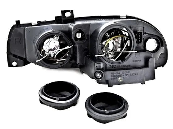 🔥Set fari per Alfa Romeo 156 932 97-03 faro principale H1 H7 nero🔥