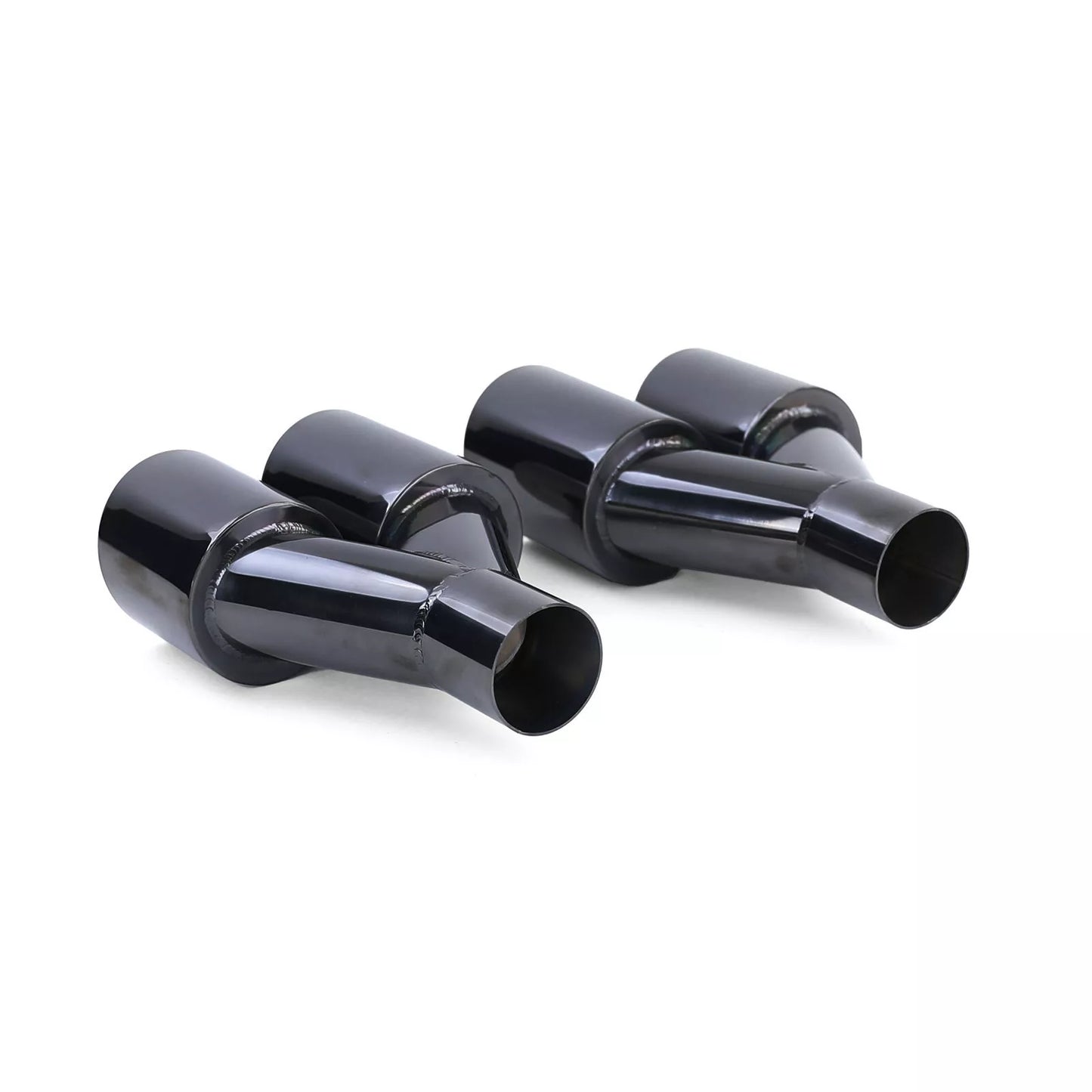 🔥Terminali di scarico a doppio tubo look sportivo neri per BMW F10 F11 F12 F13🔥