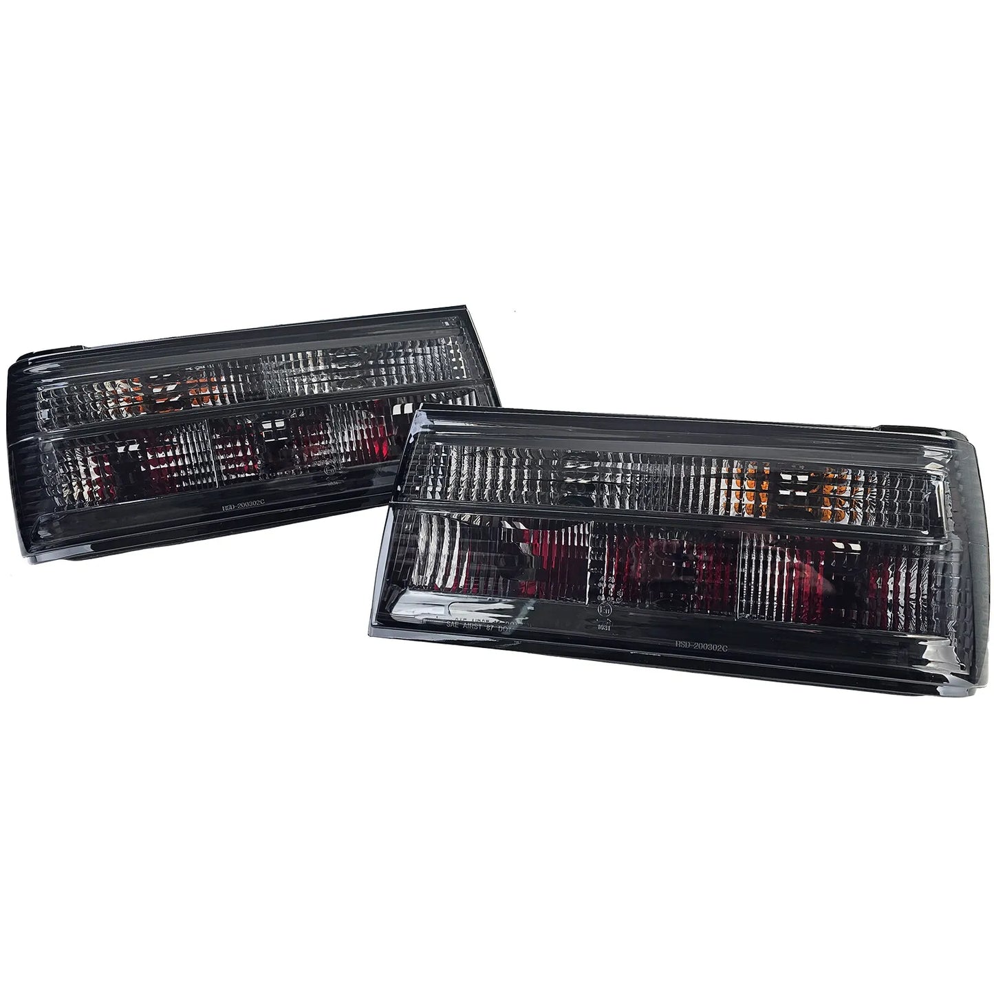 🔥Fanali posteriori in vetro trasparente fumé nero adatti per BMW Serie 3 E30 Facelift🔥