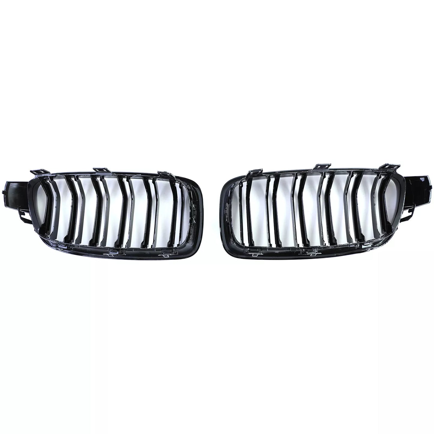 🔥Griglia radiatore sportiva doppia barra nera lucida per BMW F30 F31 11-19🔥