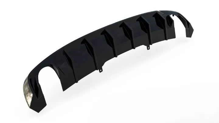 ⭐Audi A4 B9 rear diffuser (Version with exhaust tips on both sides)⭐