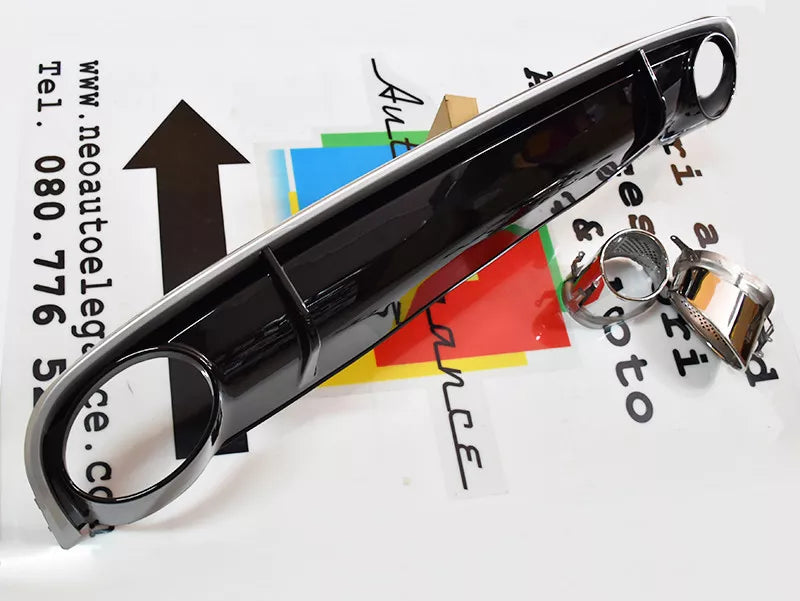 1263⭐ABS RS4 DIFFUSER UNDER BUMPER AUDI A4 B8 8K 2008-2012 AVANT SALOON⭐