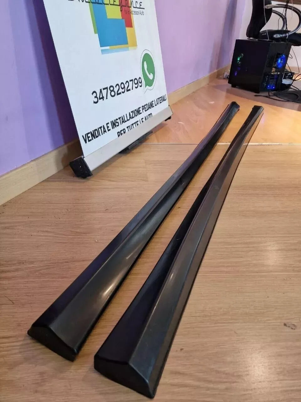 0964✨MINIGONNE LATERALI PER AUDI A3 8V SPORTBACK 2012-2019 SOTTO PORTA S3 SLINE✨