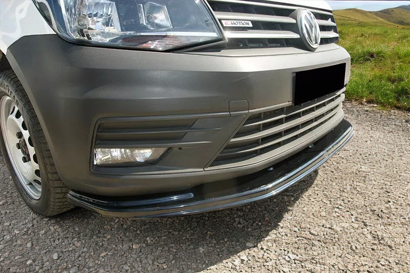 🔥SPLITTER ANTERIORE ADATTO PER VW CADDY MK4 (2015-2021) NERO LUCIDO ABS🔥