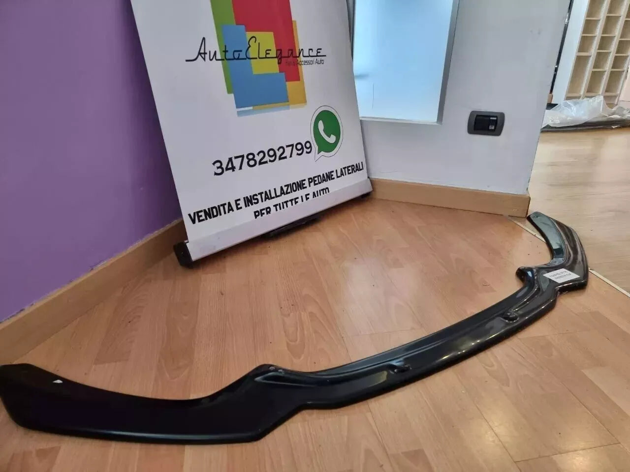 ⚡0563 SPLITTER SUITABLE FOR BMW 1 SERIES F20 F21 15-19 MSPORT LOOK GLOSSY BLACK⚡