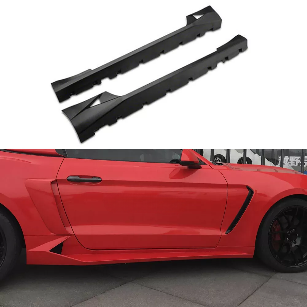 🔥Minigonne laterali prese d'aria effetto Lambo Adatto Per Ford Mustang 15-20🔥