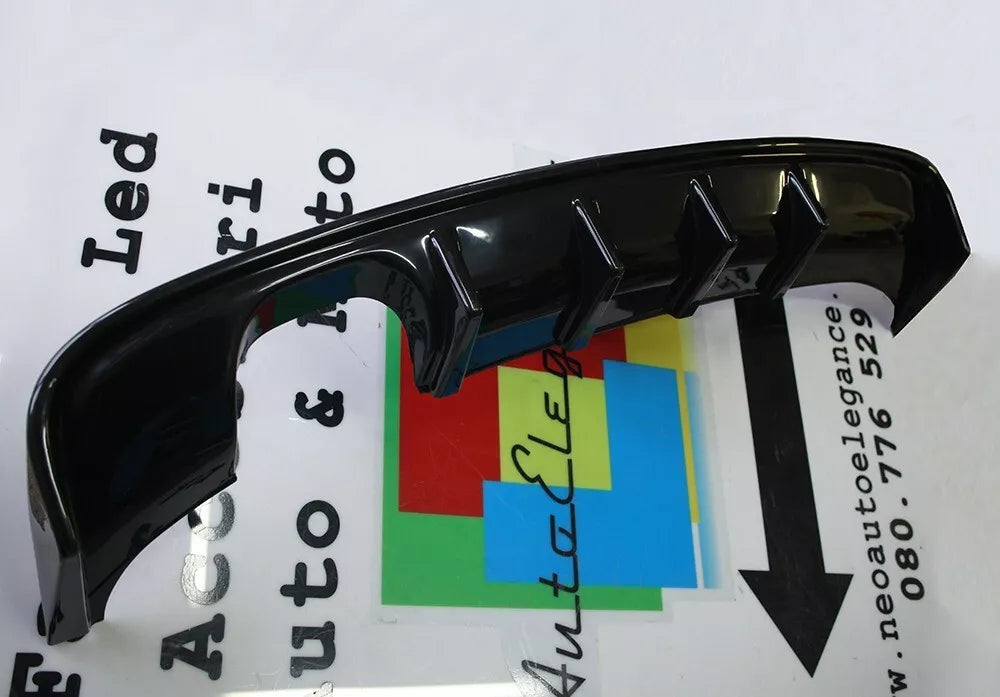 0063🔥DIFFUSORE ADATTO PER AUDI A3 8V RS3 12-16 LOOOK NERO LUCIDO 2SX SPORTIVO⭐