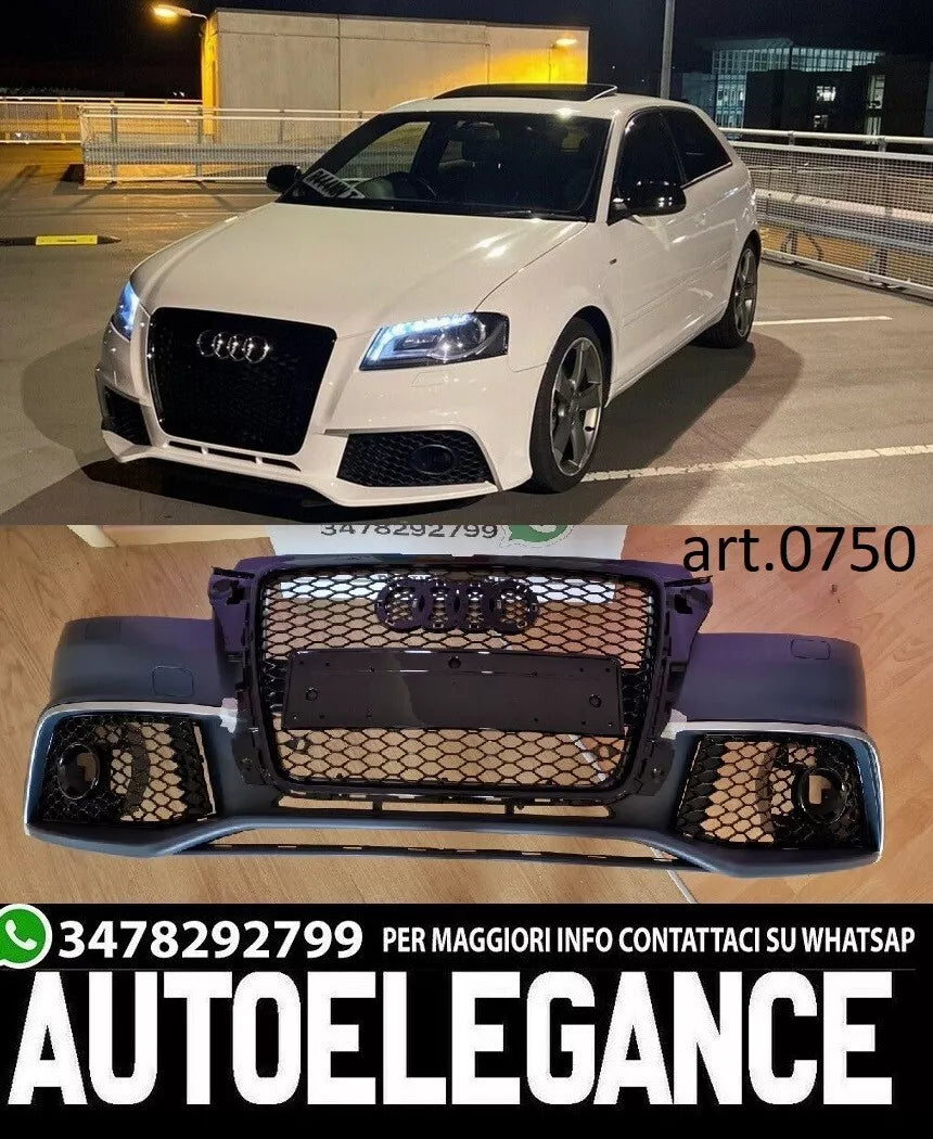 Paraurti anterioree Adatto per Audi A3 8P RS3 Sportback/Cabrio 2009-2012