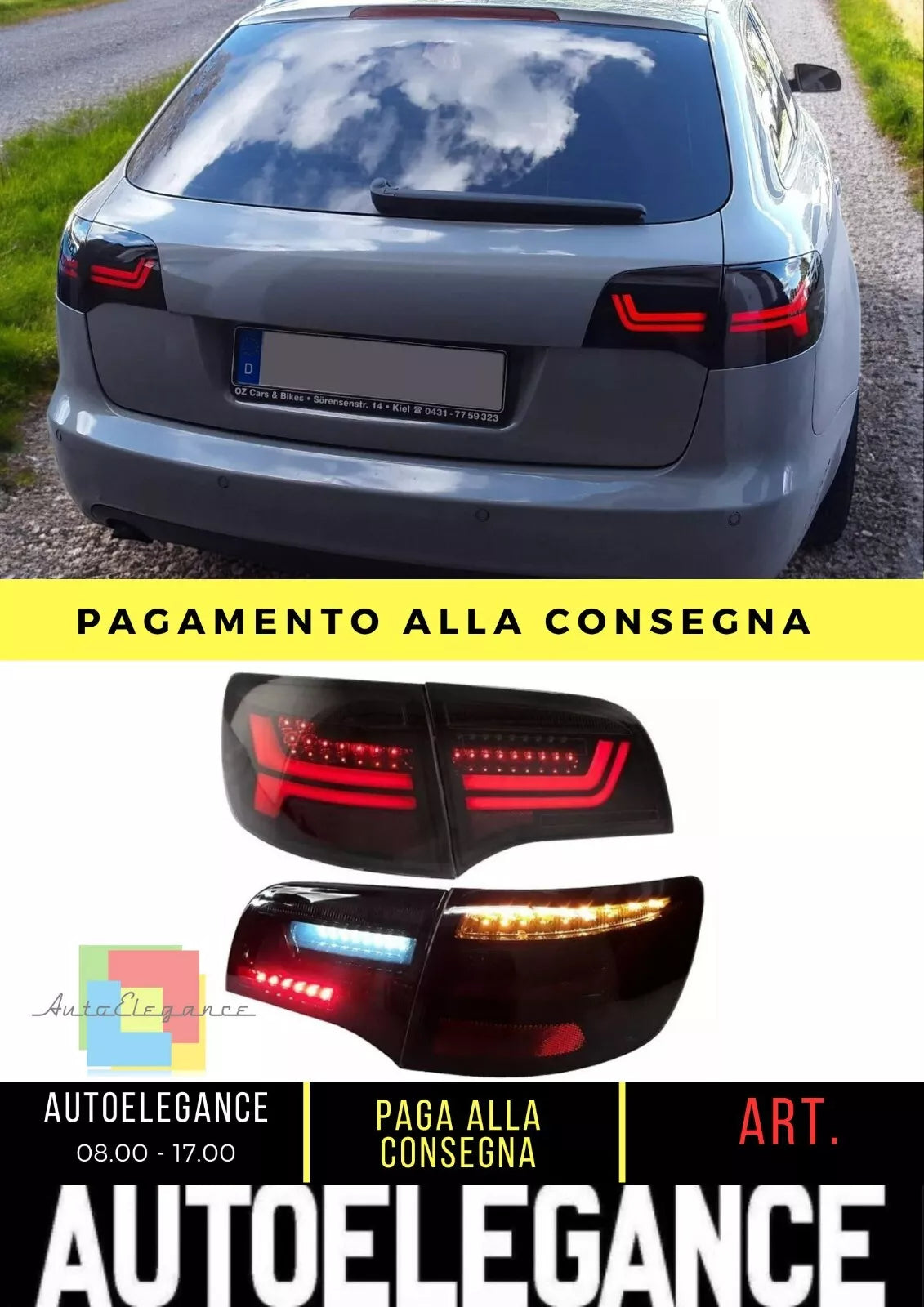 FARI POSTERIORI luminosa posteriore completamente a LED per Audi A6 4F 04-11 Station Wagon