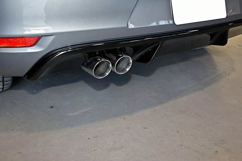 DIFFUSORE POSTERIORE PER PARAURTI VW GOLF GTI/GTD 08-12 NERO OPACO