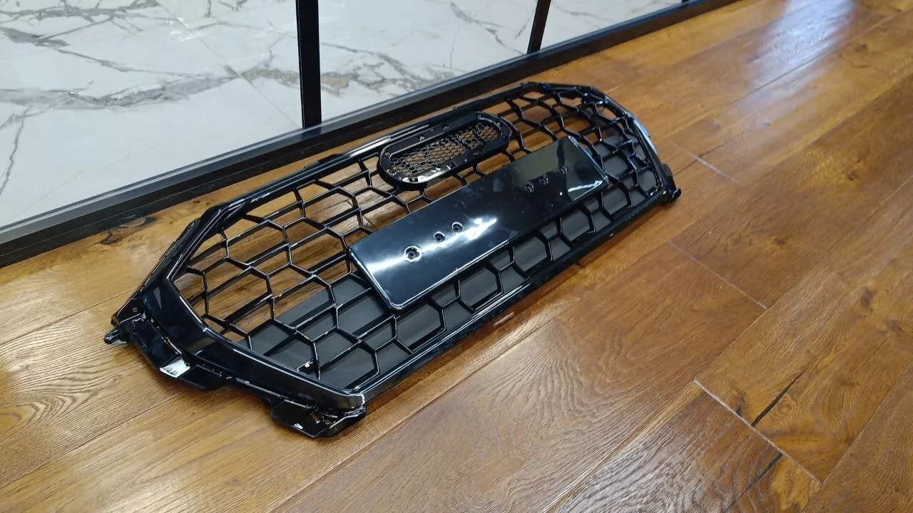 1787 GRIGLIA CALANDRA MASCHERINA CENTRALE ABS NERA LUCIDA PER AUDI Q3 F3 2018+